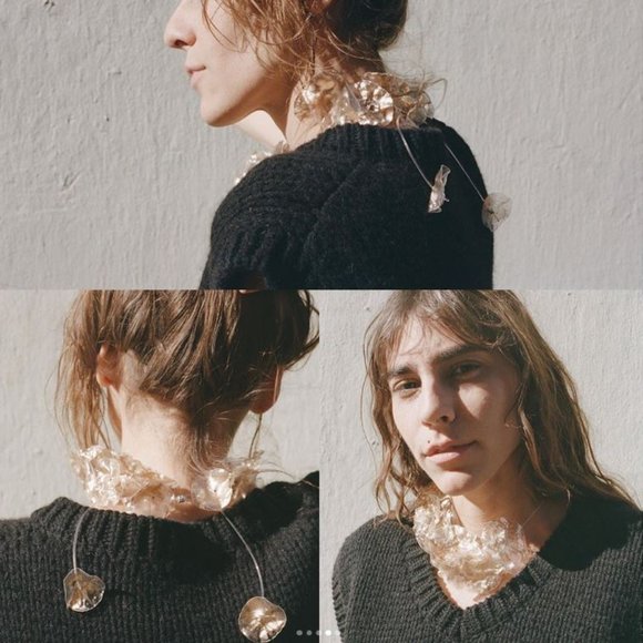 Maryam Nassir Zadeh Jewelry - Maryam Nassir Zadeh Gulnur Ozdaglar Flower Necklace, Gold